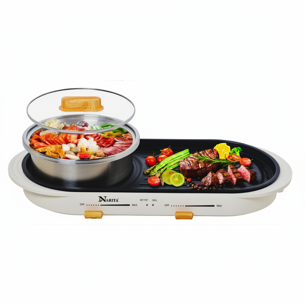 2 in 1 Hot Pot & Grill / 3.0L – naritausa