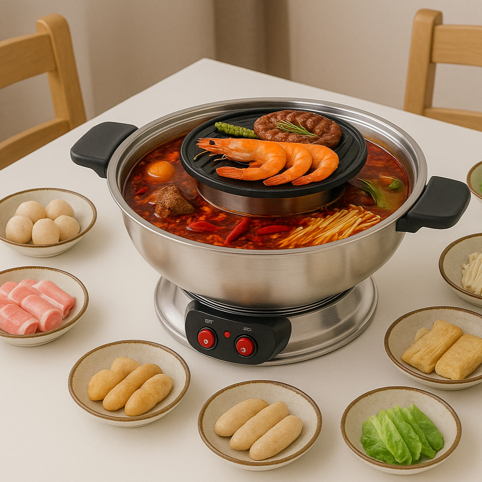 2-in-1 Multi-Function Hot Pot & Grill / 4.0L