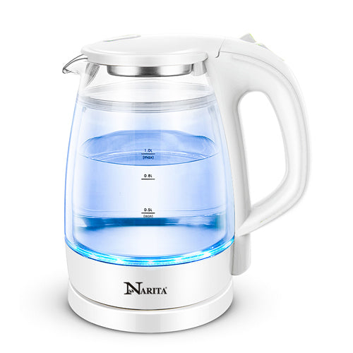 Double Wall Electric Glass Kettle / 1.0L