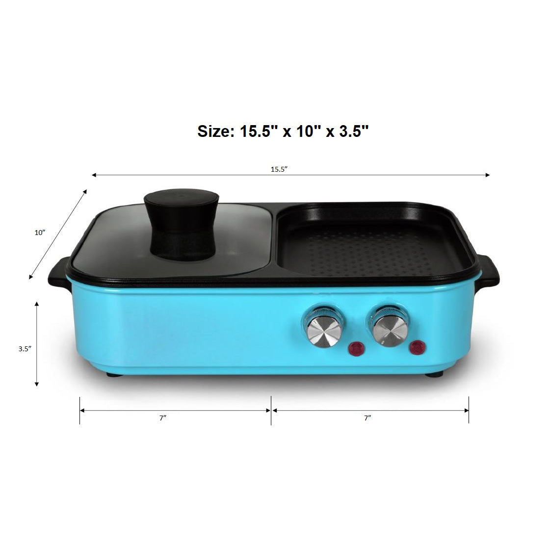 2-in-1 Hot Pot & Grill / 2.0L
