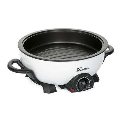 Electric Stainless Steel Hot Pot and Grill / 4.5qt