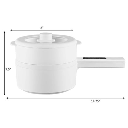 Electric Hot Pot with Steamer / 1.8L