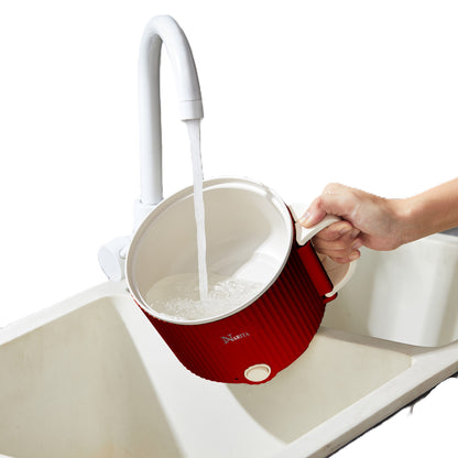 Electric Hot Pot with Steamer / 1.6L, Ceramic Non-stick Coating