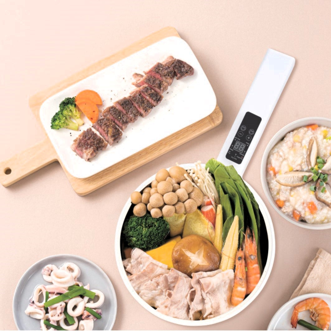 Electric Hot Pot with Steamer / 1.8L