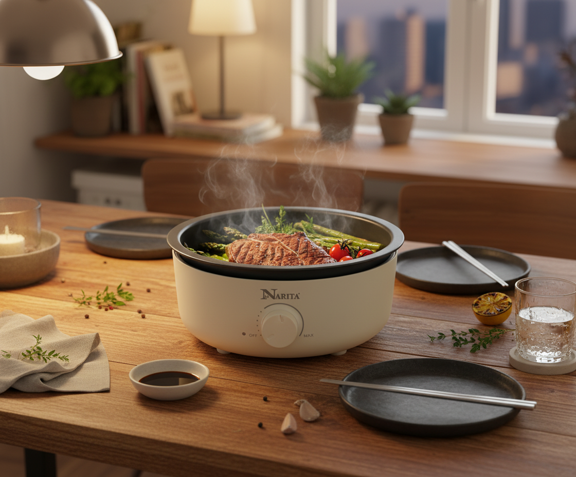 Hot Pot with Non-Stick Grill Pan / 2.5L