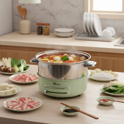 Hot Pot with Non-Stick Grill Pan / 4.0L