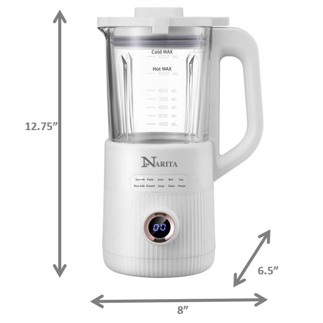 Blender Fully Automatic, Soy Milk Maker, Glass Blender Cold and outlet Hot with